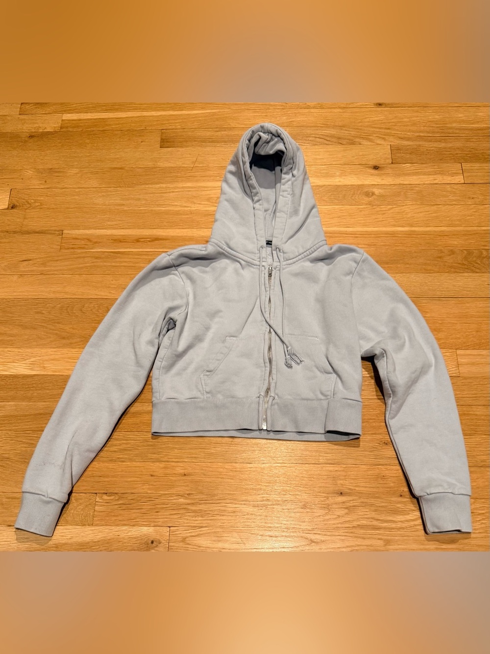 Brandy Melville Crystal Cropped Hoodie - Picture 2 of 4